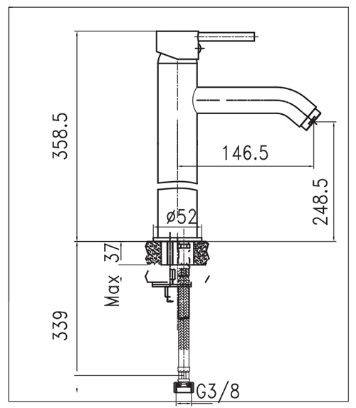 Keran Wastafel Wasser MBA S330 TBA S032 Baja88